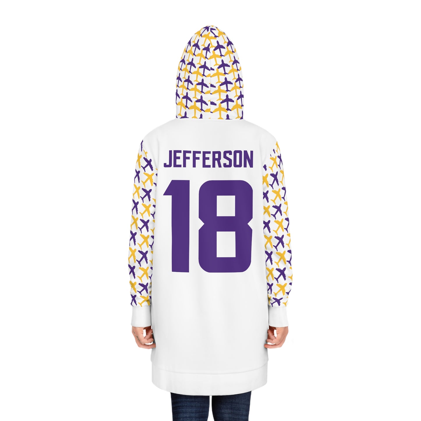 Hoodie Dress - Jet Planes - Jersey #18