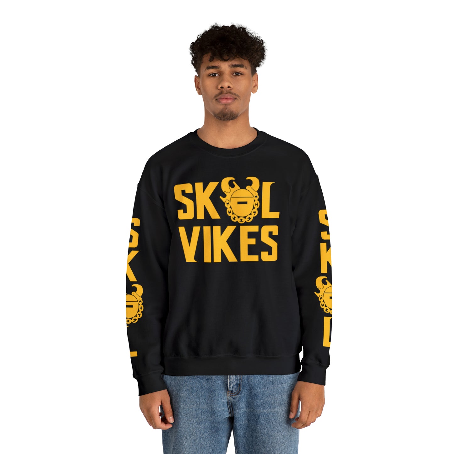 Unisex Heavy Blend™ Crewneck - Vikes + The Original (Sleeves)
