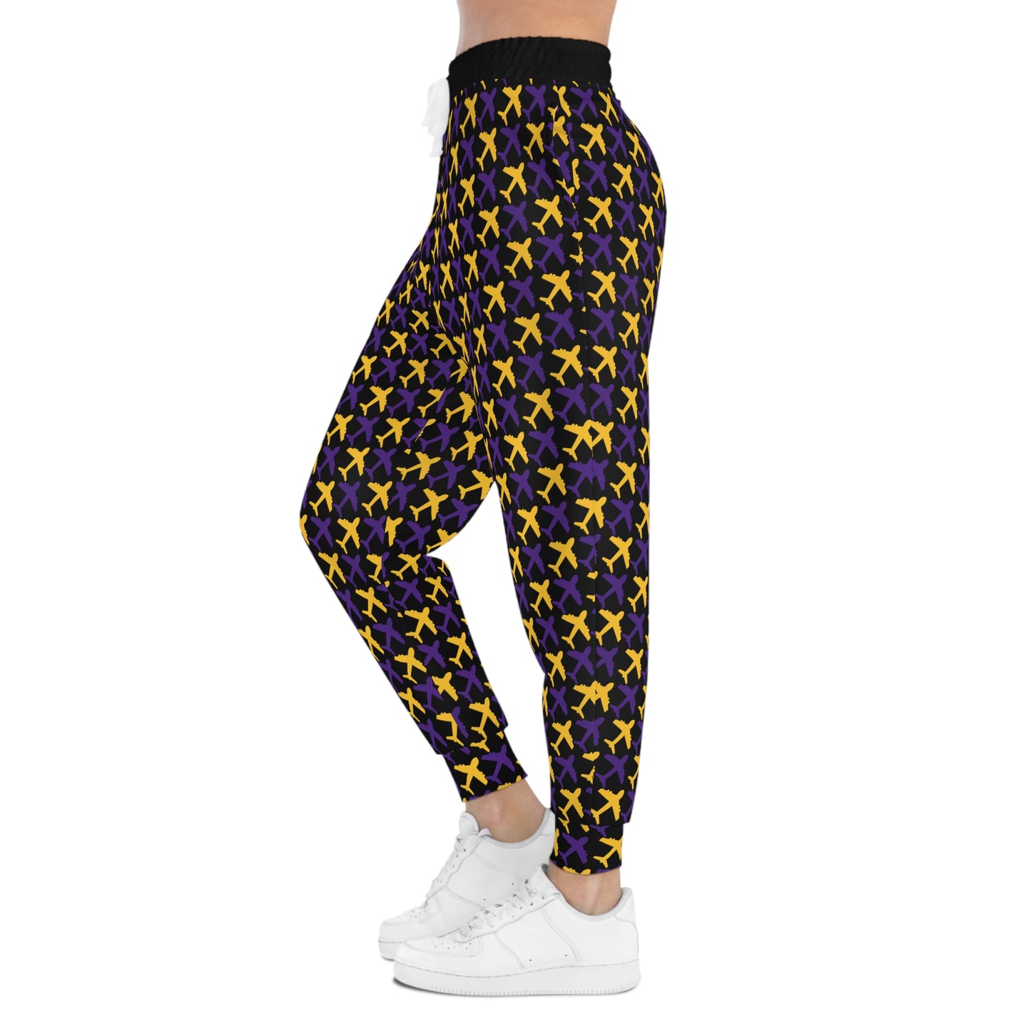 Unisex Athletic Joggers - Black/Jet Planes