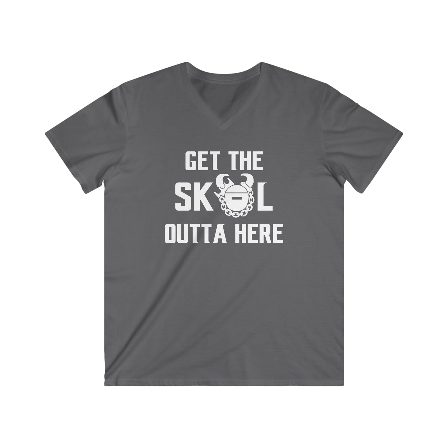 Men's Fitted V-Neck Short Sleeve - Get OUTTA Here