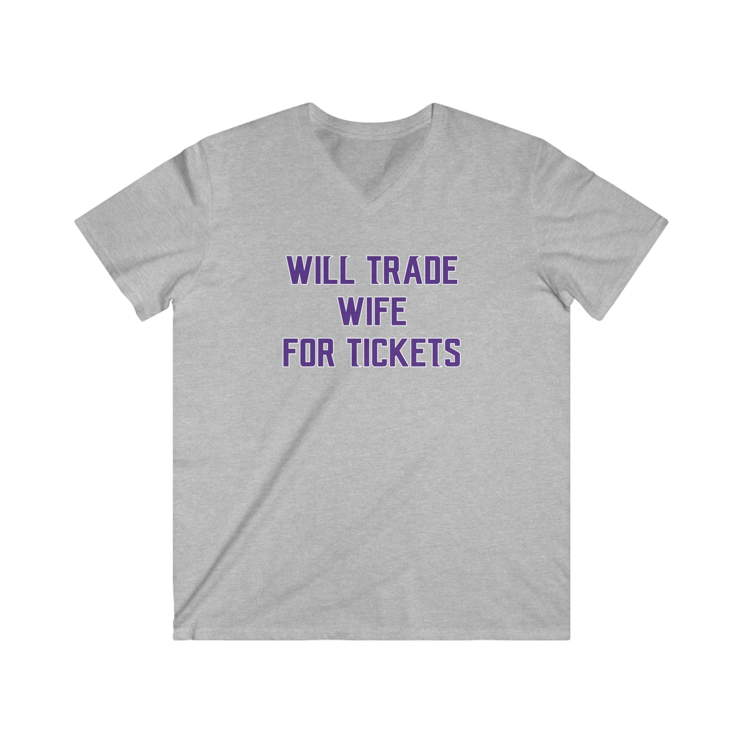 Men's Fitted V-Neck Short Sleeve - Wife for Tickets