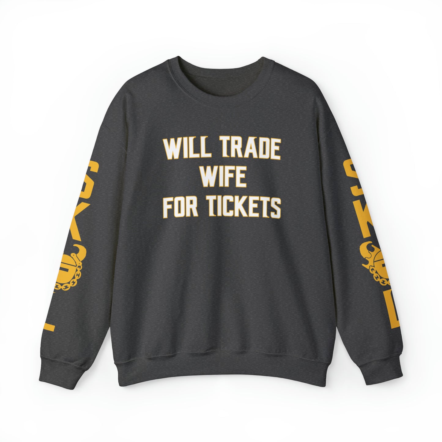 Unisex Heavy Blend™ Crewneck - Wife for Tickets + The Original (Sleeves)