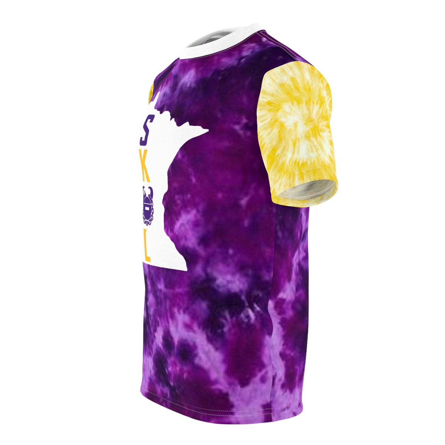 Unisex Cut & Sew Tee - Purple/Gold Tie-Dye - Minnesota