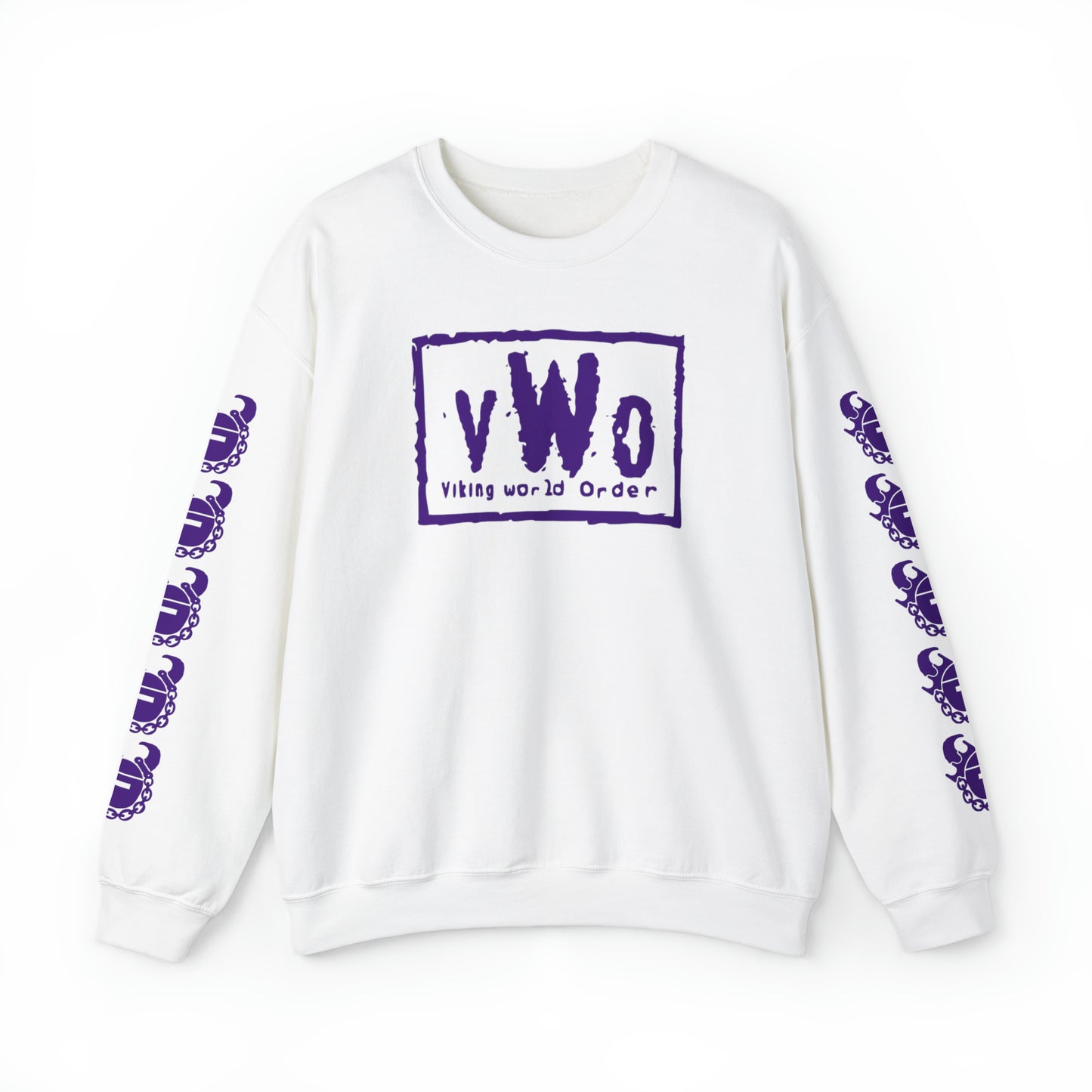 Unisex Heavy Blend™ Crewneck - VWO (Framed) + Game Day Helmet (Sleeves)