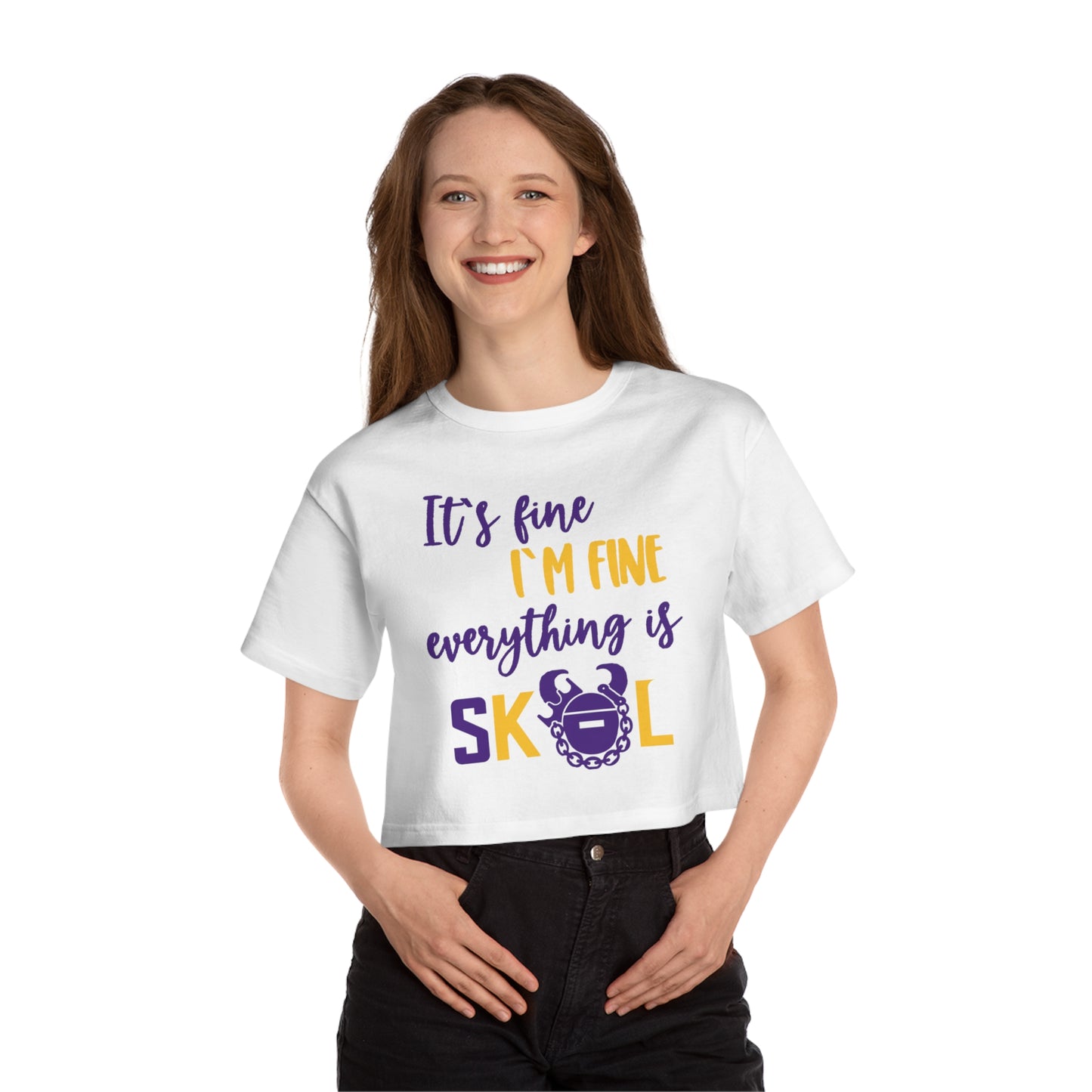 Women's Champion Heritage Cropped Top - It's Fine