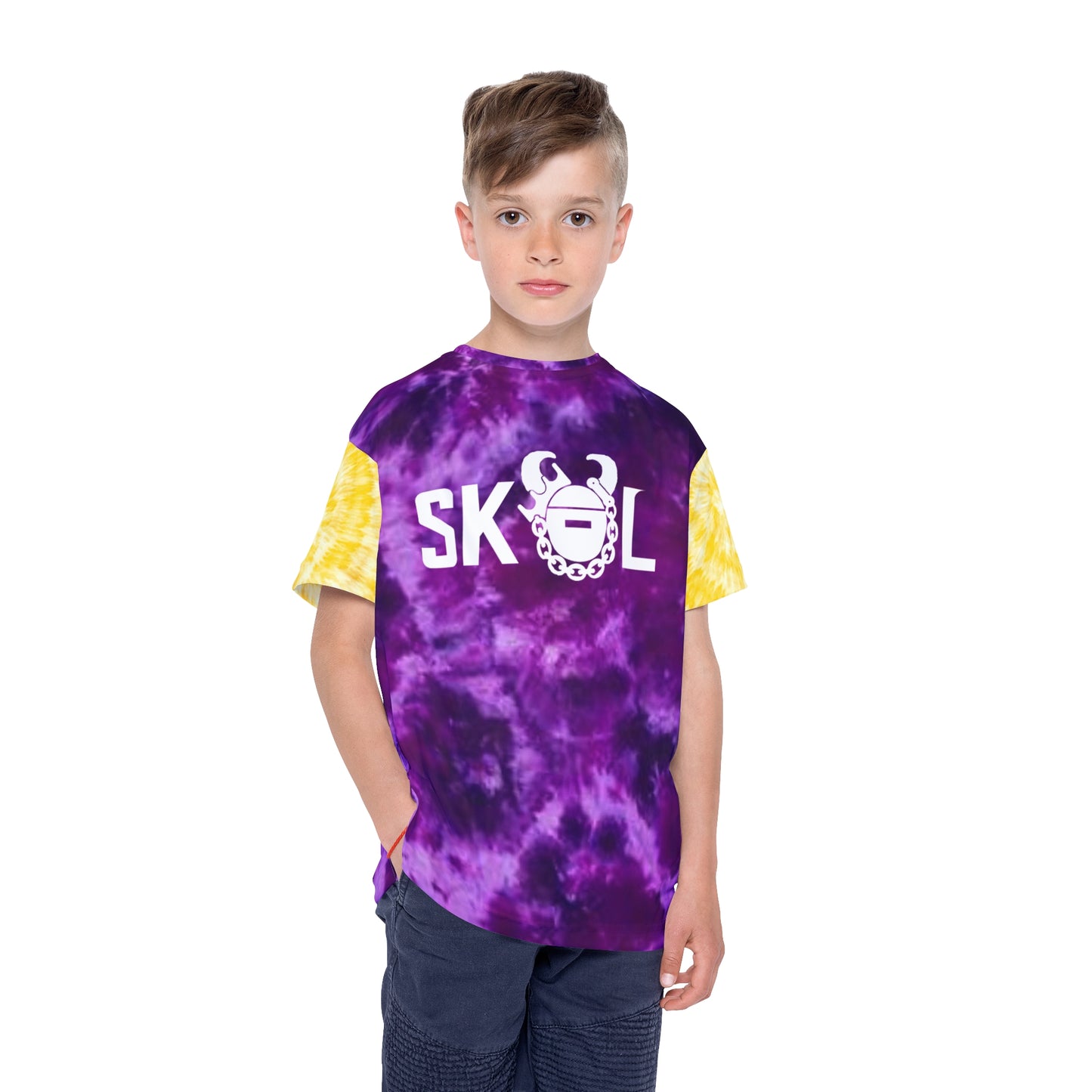 Kids Sports Jersey - Purple/Gold Tie-Dye - The Original