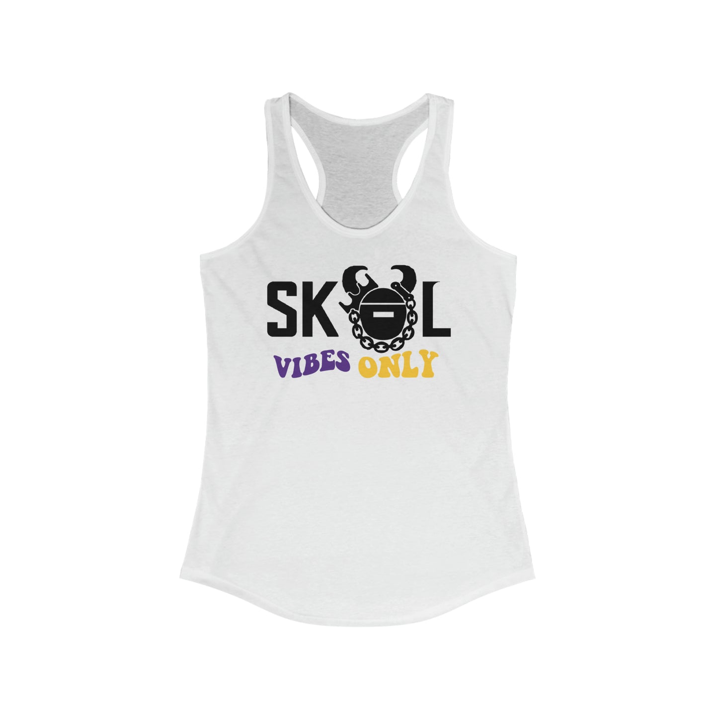 Ladies Ideal Racerback Tank - Good Vibes Only
