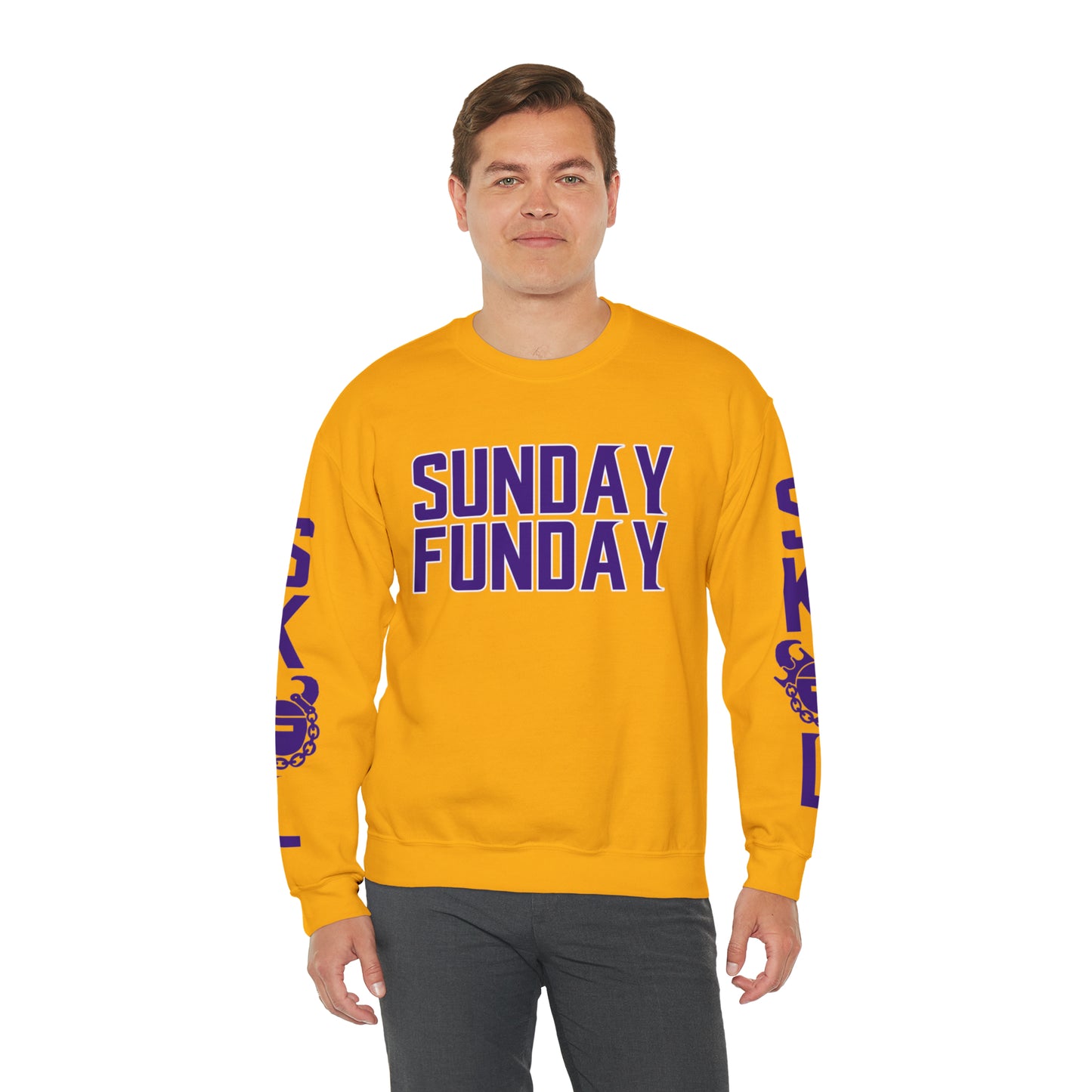 Unisex Heavy Blend™ Crewneck - SUNDAY FUNDAY + The Original (Sleeves)
