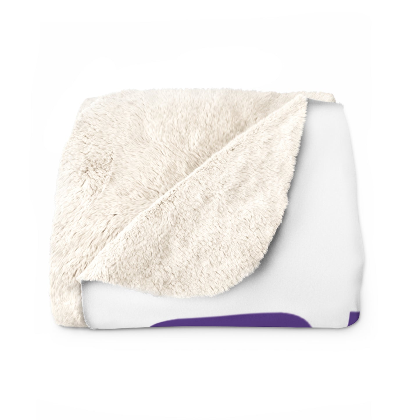 Sherpa Fleece Blanket - White - 4x