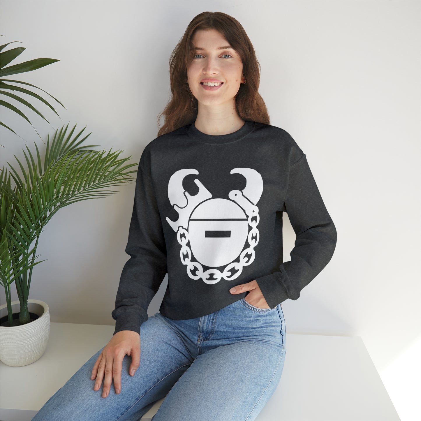 Unisex Heavy Blend™ Crewneck - Game Day Helmet