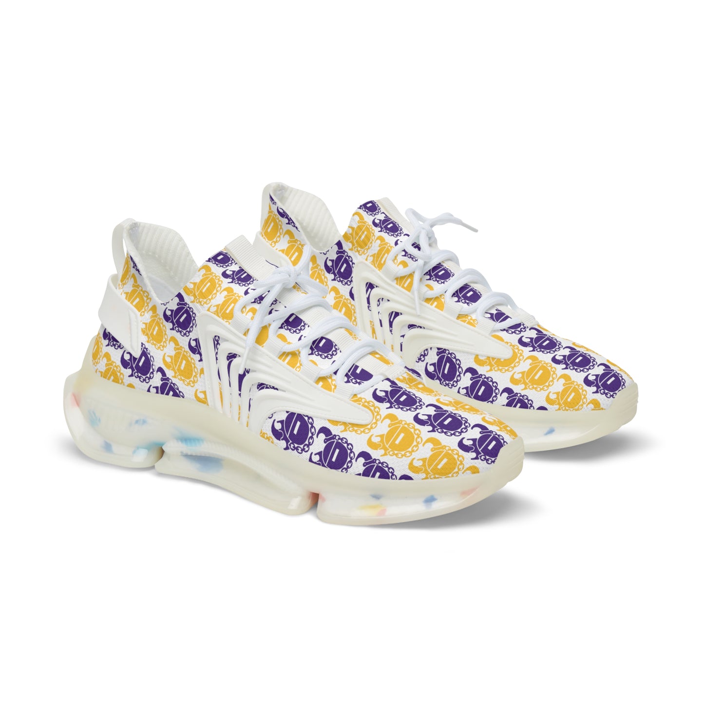 Men's Mesh Sneakers - Purple & Gold Helmets