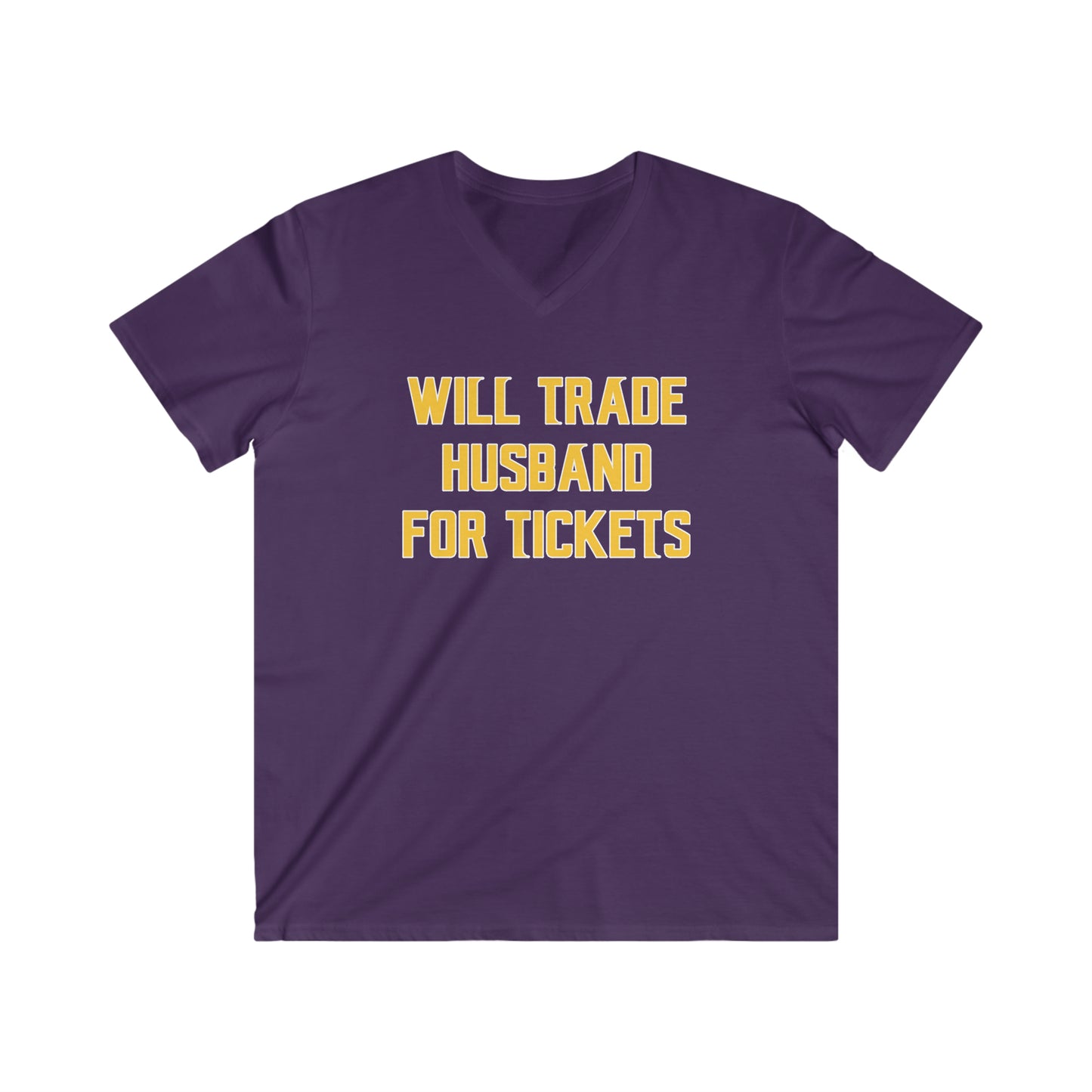 Men's Fitted V-Neck Short Sleeve - Husband for Tickets