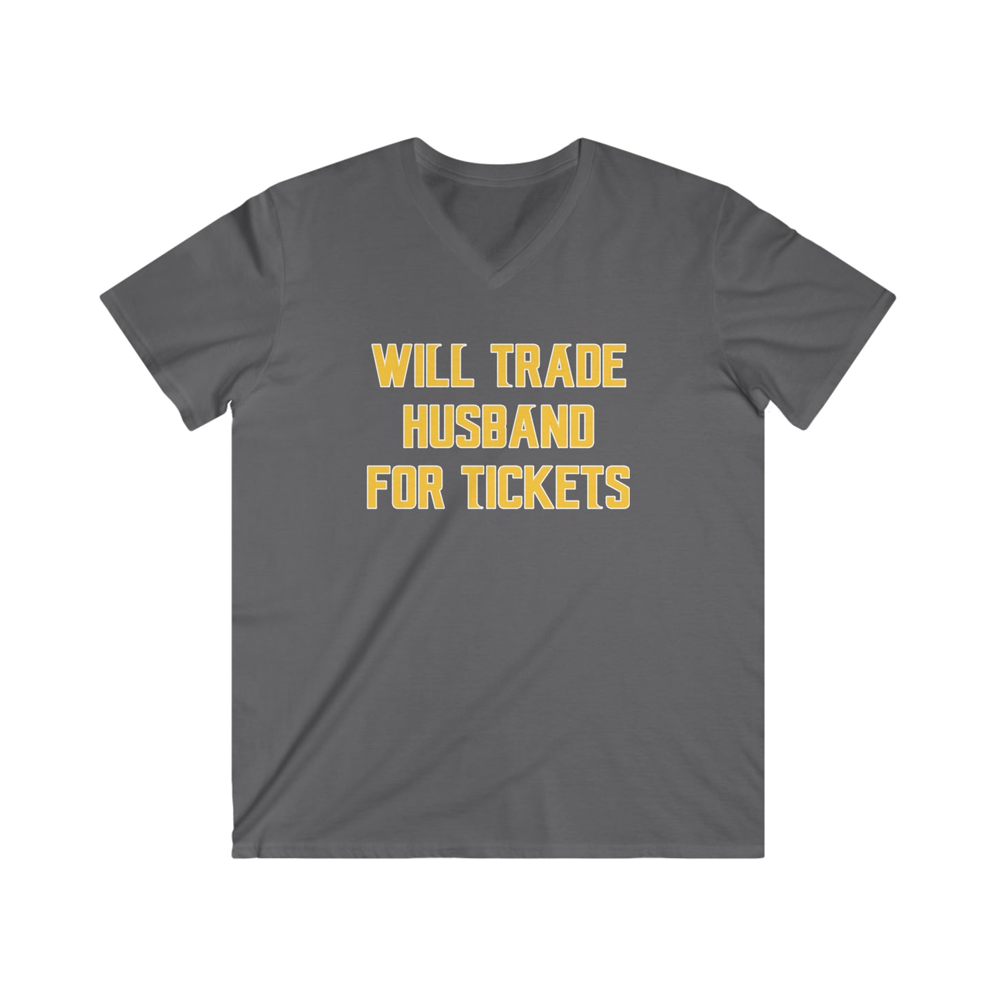 Men's Fitted V-Neck Short Sleeve - Husband for Tickets