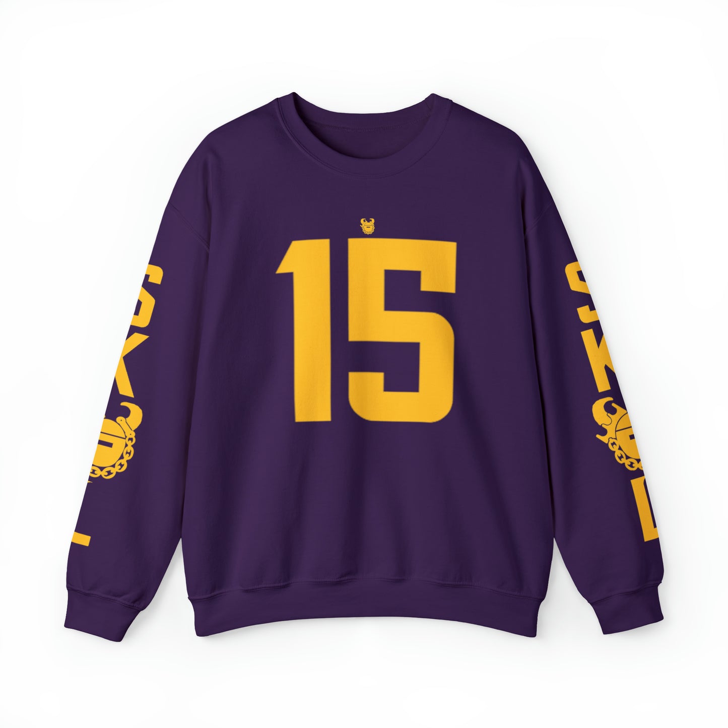 Unisex Heavy Blend™ Crewneck - Jersey #15 + The Original (Sleeves)