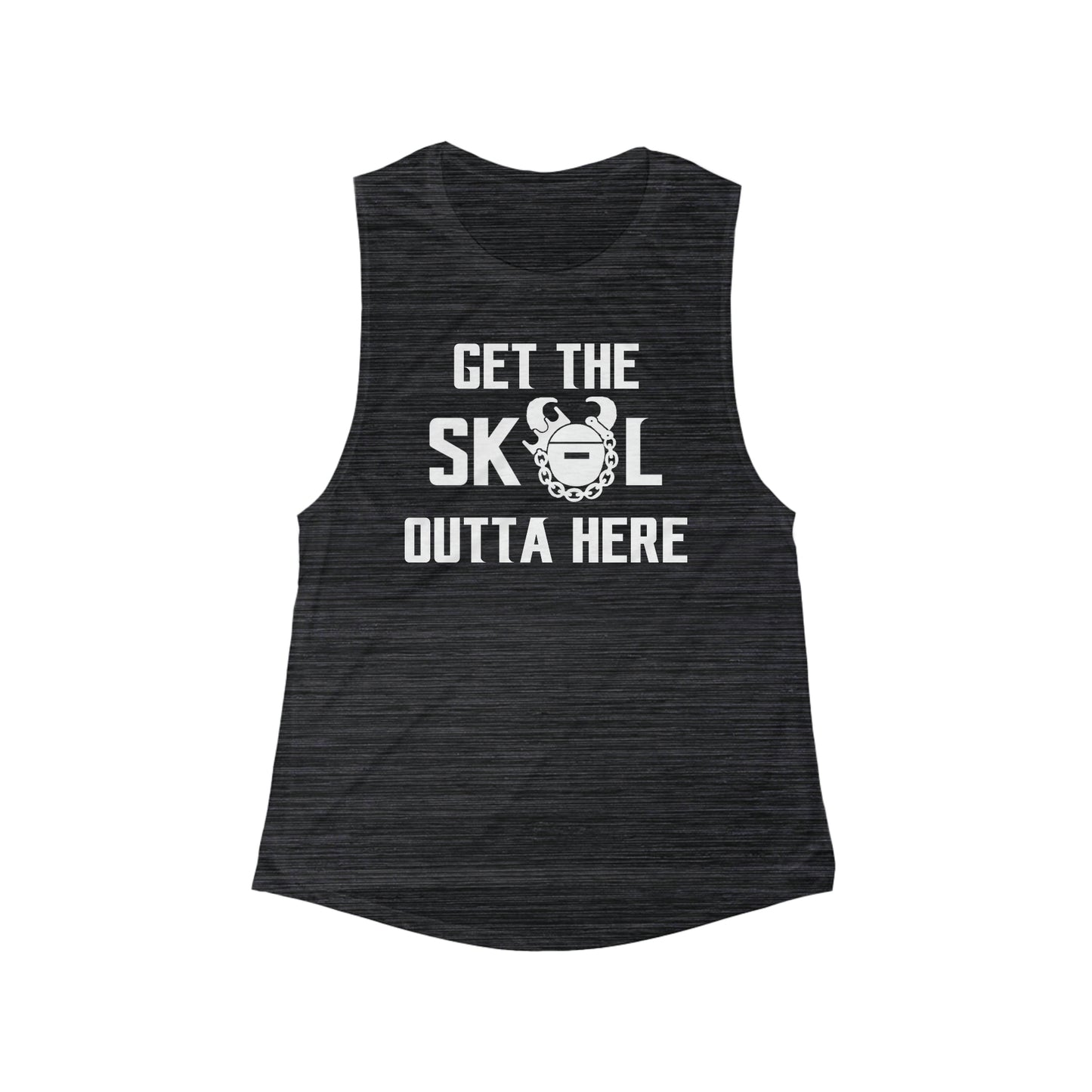 Women's Flowy Scoop Muscle Tank - Get OUTTA Here