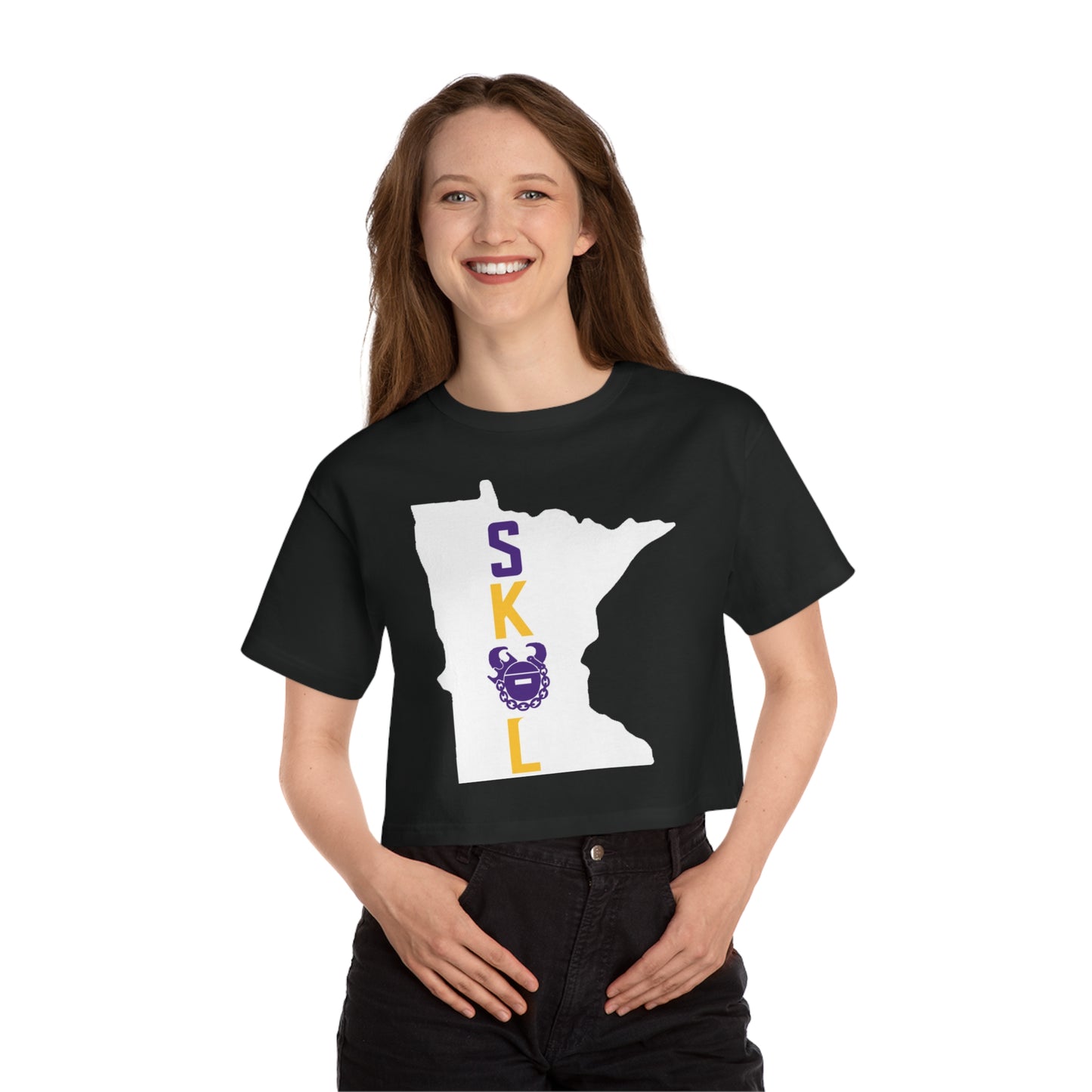 Women's Champion Heritage Cropped Top - Minnesota