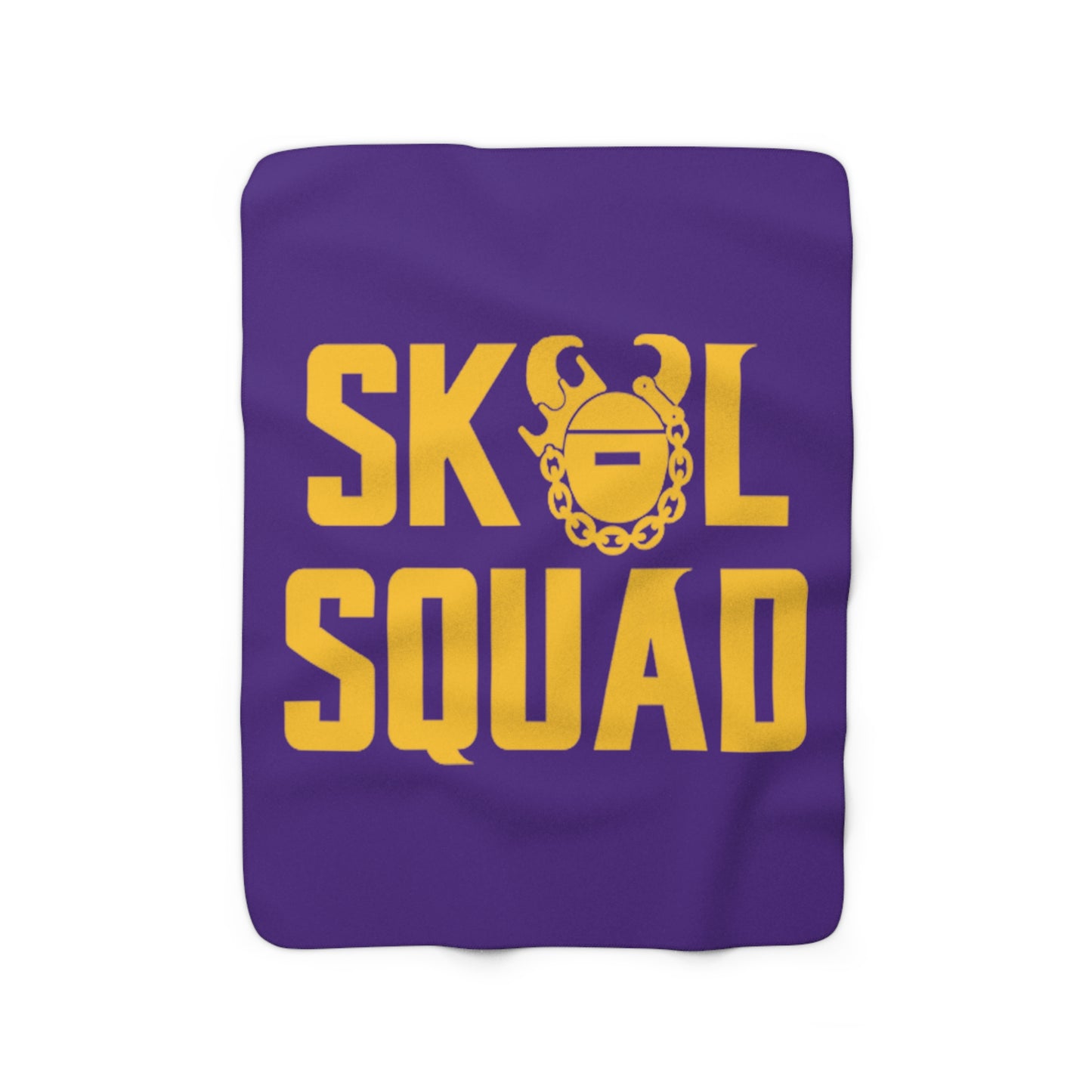 Sherpa Fleece Blanket - Purple/Gold - SQUAD