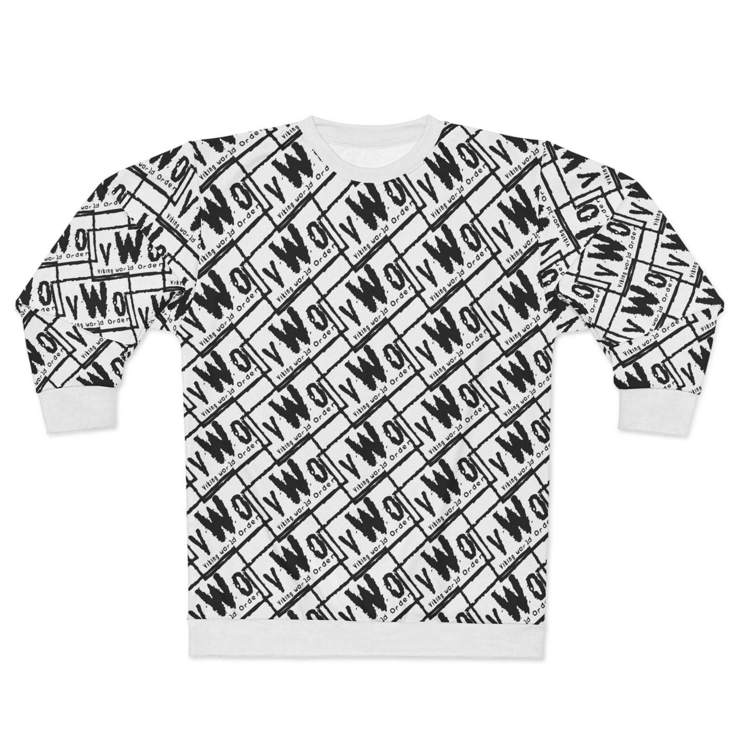 Unisex Crewneck - White/Black - VWO (Framed)