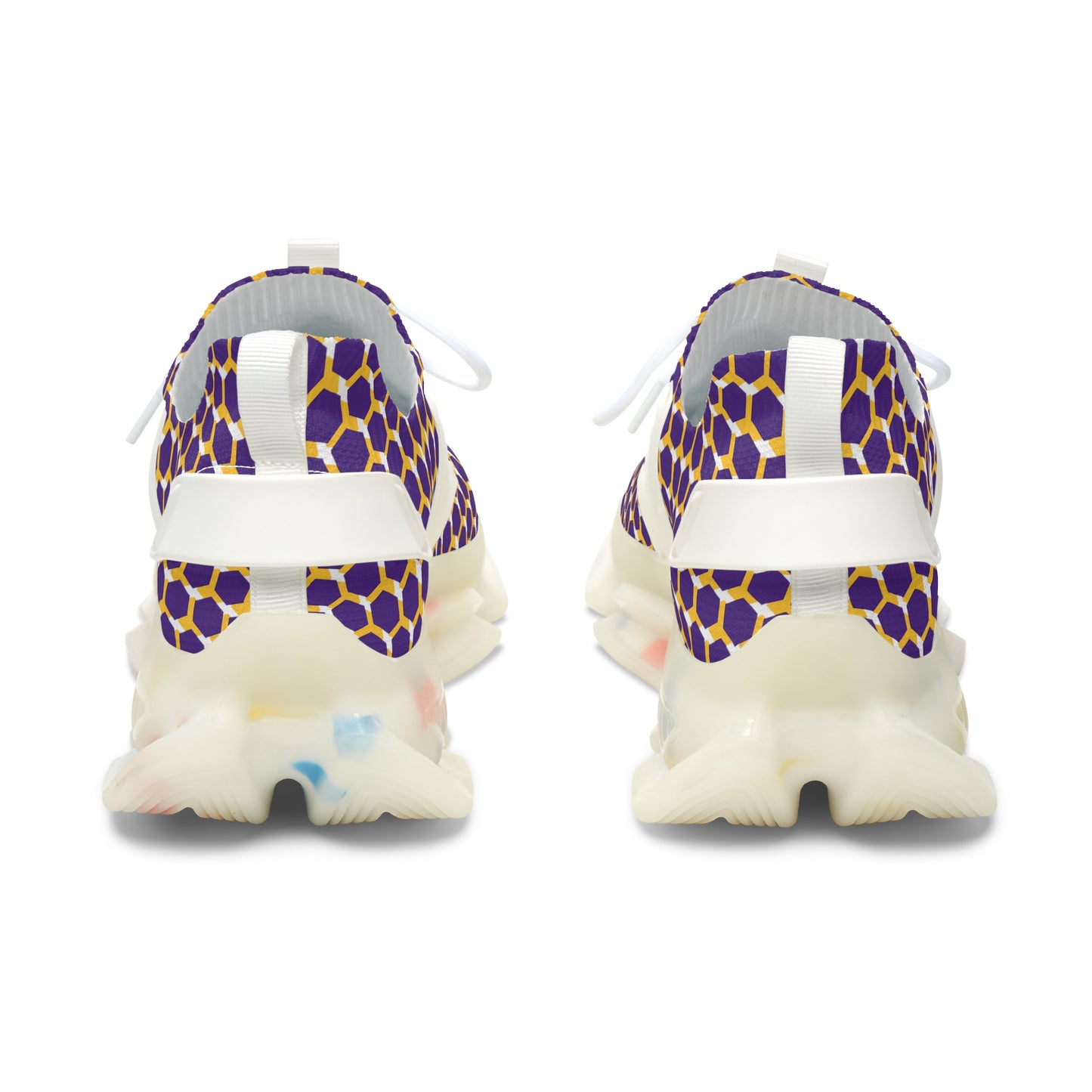Women's Mesh Sneakers - Purple/Gold Hex