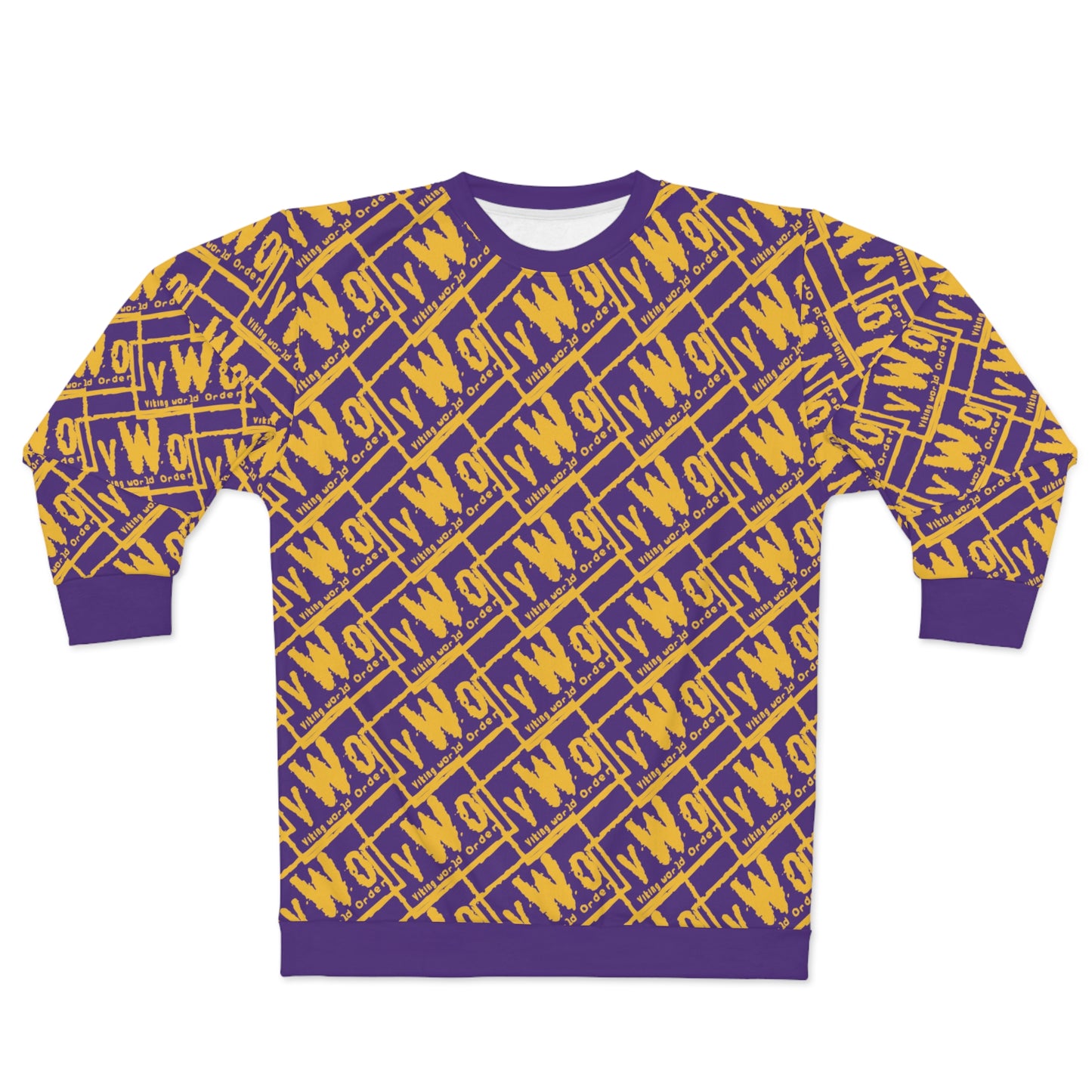 Unisex Crewneck - Purple/Gold - VWO (Framed)