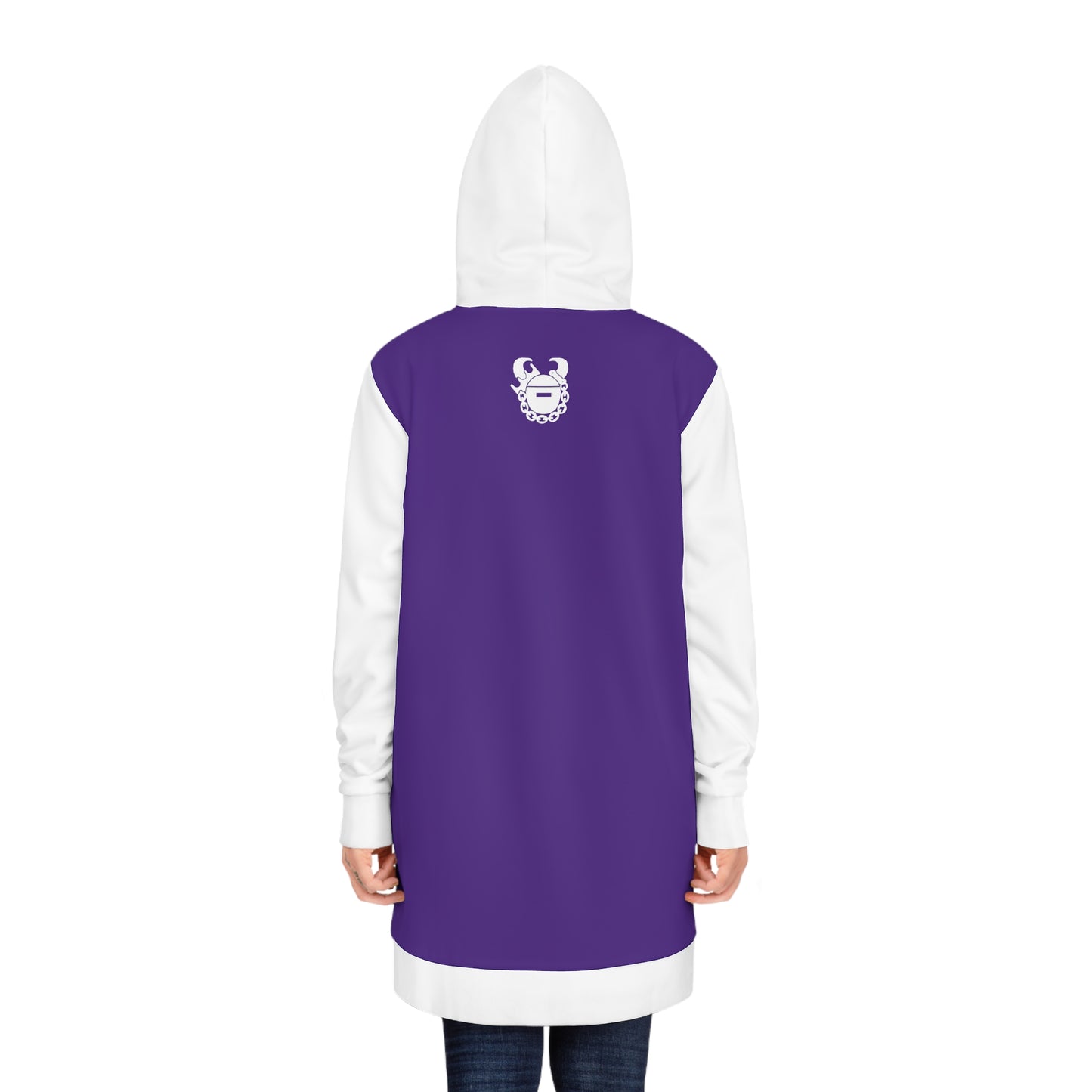 Hoodie Dress - Purple/White - Eat. Sleep. Repeat.