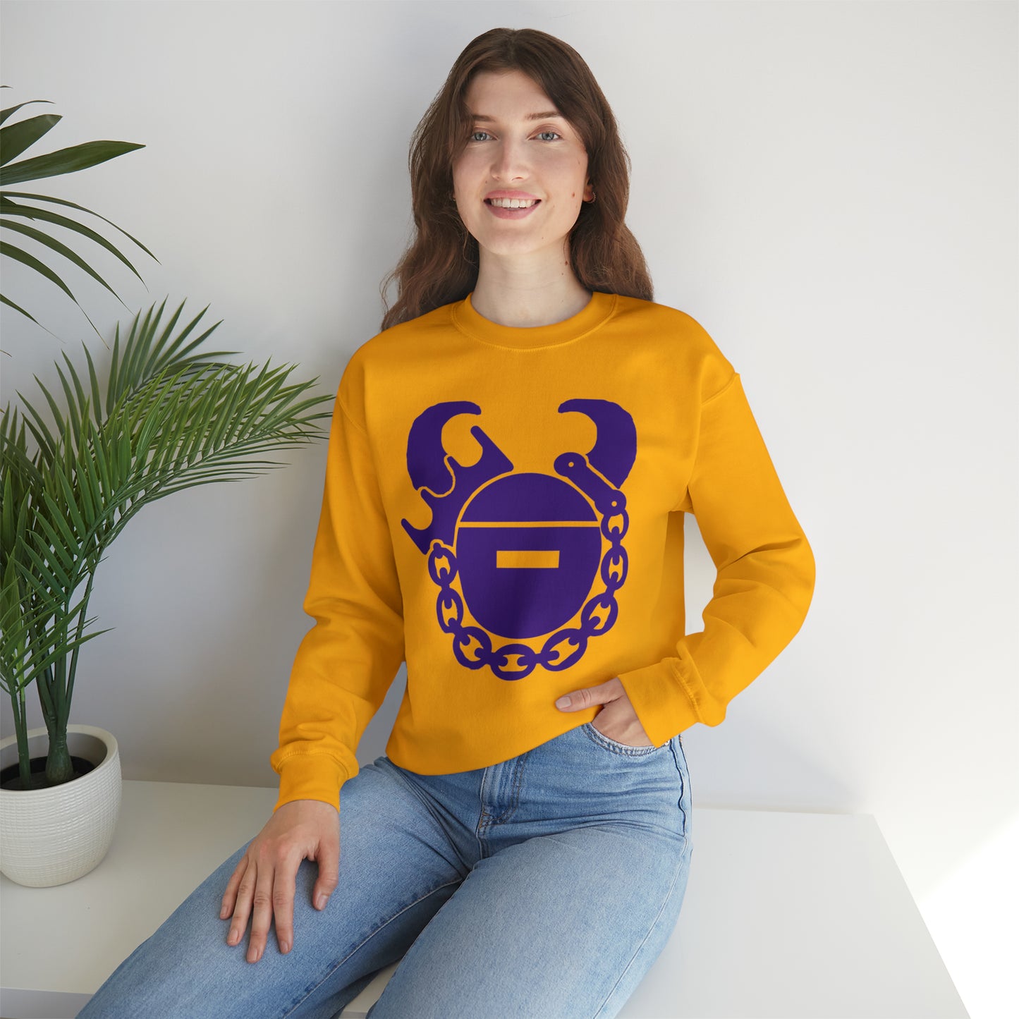 Unisex Heavy Blend™ Crewneck - Game Day Helmet