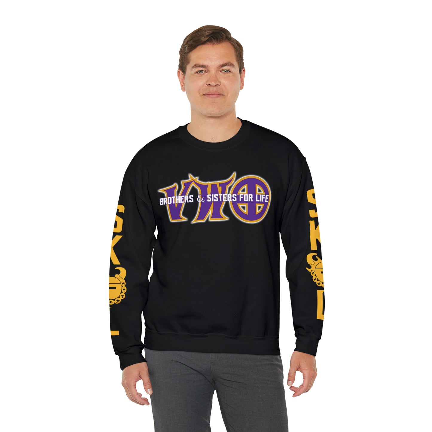 Unisex Heavy Blend™ Crewneck - VWO Brothers & Sisters + The Original (Sleeves)