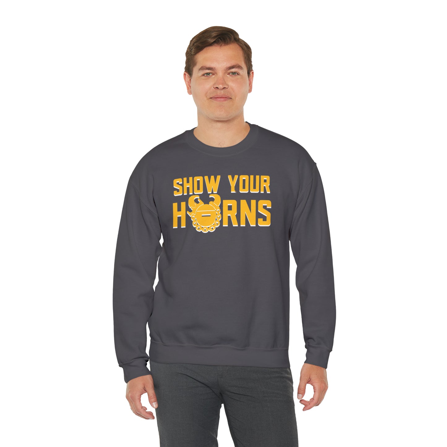 Unisex Heavy Blend™ Crewneck - Show Your Horns