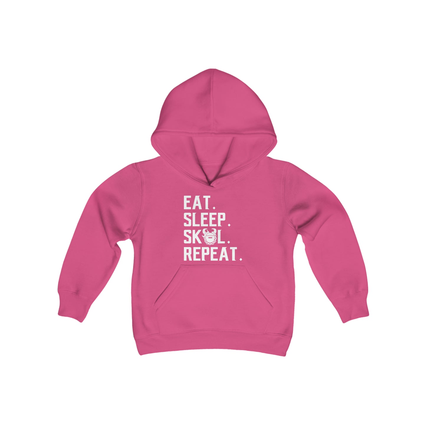 Youth Heavy Blend Hoodie - Eat. Sleep. Repeat.