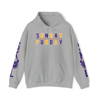 Unisex Heavy Blend™ Hooded Sweatshirt - Sunday FUNday + Original (Sleeves)