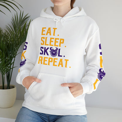 Unisex Heavy Blend™ Hooded Sweatshirt - Eat. Sleep. Repeat. + The Original (Sleeves)