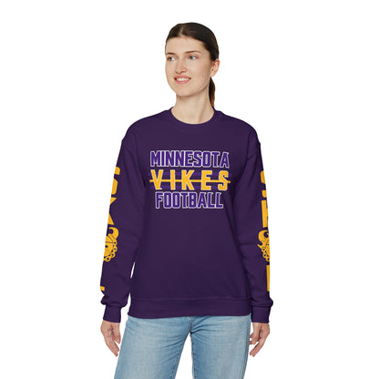 Unisex Heavy Blend™ Crewneck - Vikes Football + The Original (Sleeves)