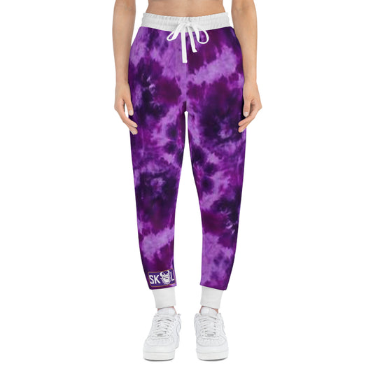Unisex Athletic Joggers - Purple Tie-Dye