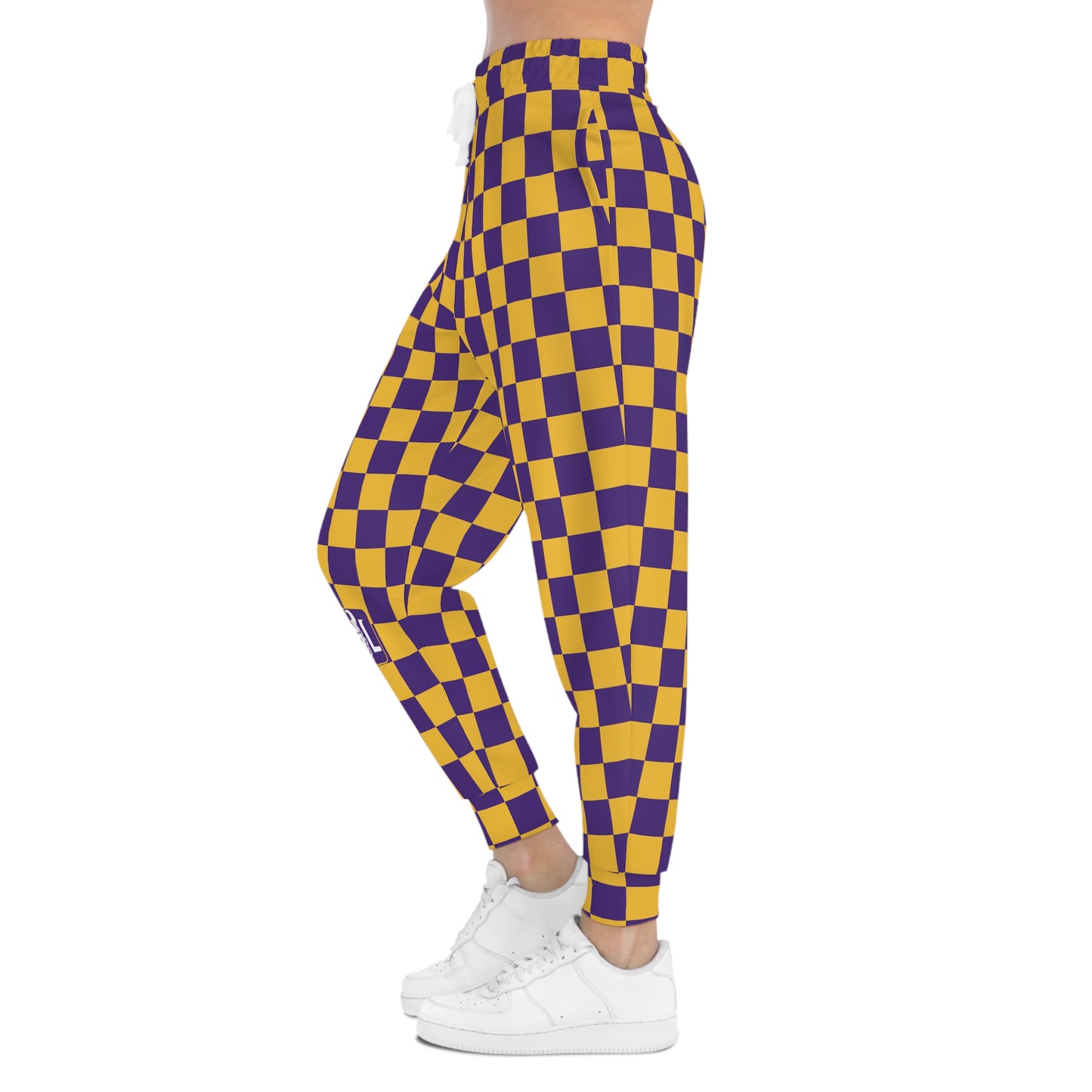 Unisex Athletic Joggers - Checkerboard