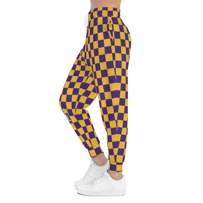 Unisex Athletic Joggers - Checkerboard