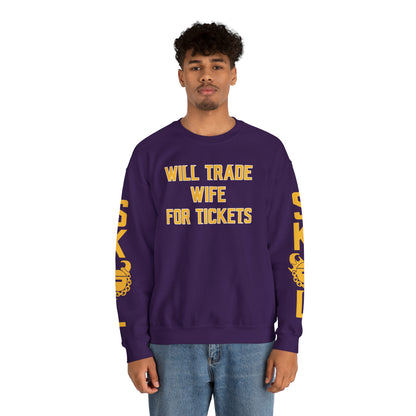 Unisex Heavy Blend™ Crewneck - Wife for Tickets + The Original (Sleeves)