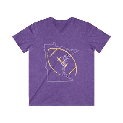 Men's Fitted V-Neck Short Sleeve - MN State Football