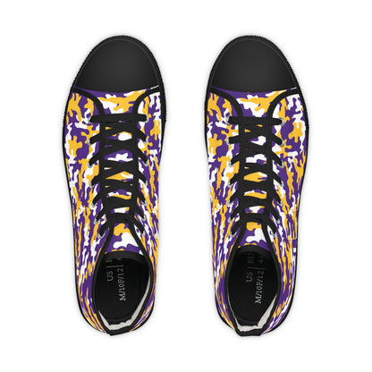 Men's High Top Sneakers - Camo