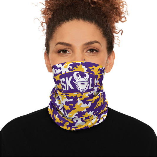 Winter Neck Gaiter With Drawstring - Camo