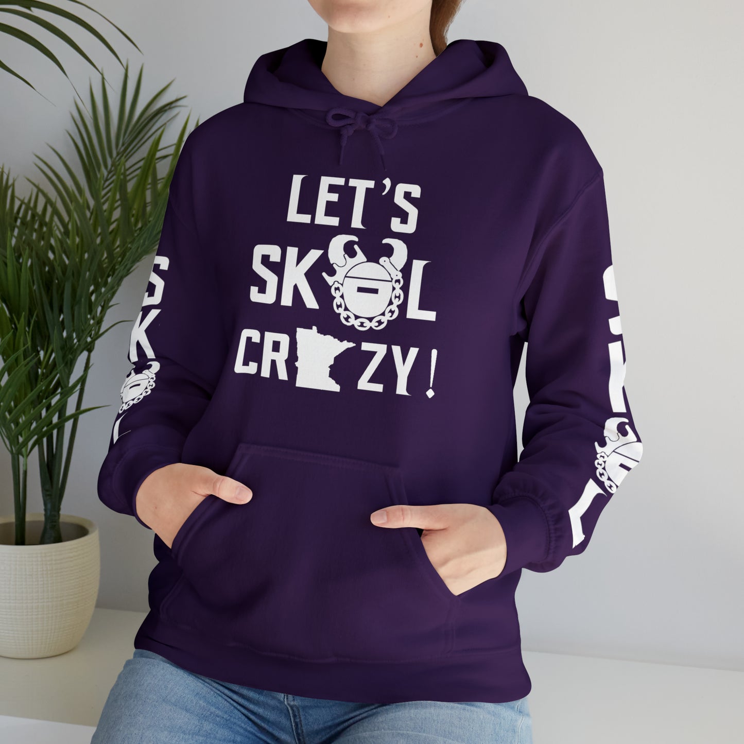 Unisex Heavy Blend™ Hooded Sweatshirt - Let's go Crazy! + Original (Sleeves)