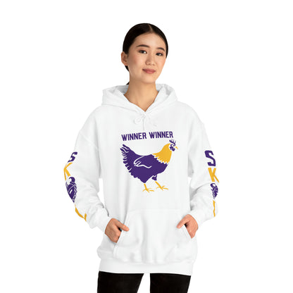 Unisex Heavy Blend™ Hooded Sweatshirt - Winner Winner Chicken Dinner + Original (Sleeves)