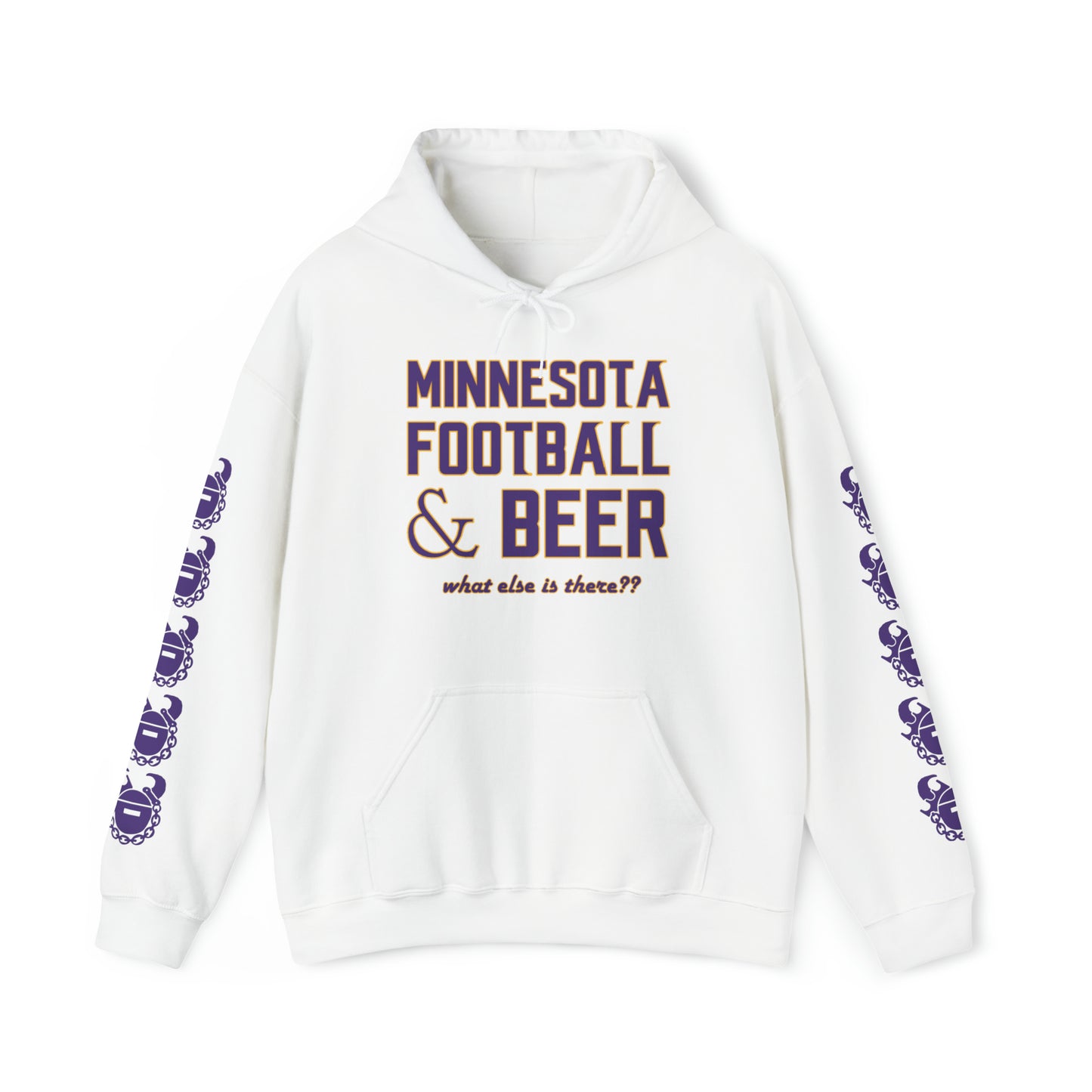 Unisex Heavy Blend™ Hooded Sweatshirt - What else is there?? + Game Day Helmet (Sleeves)