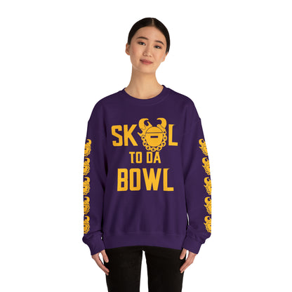 Unisex Heavy Blend™ Crewneck - to da BOWL + Game Day Helmet (Sleeves)