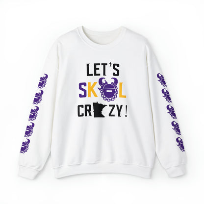 Unisex Heavy Blend™ Crewneck - Let's go Crazy! + Game Day Helmet (Sleeves)
