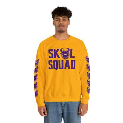 Unisex Heavy Blend™ Crewneck - SQUAD + Game Day Helmet (Sleeves)