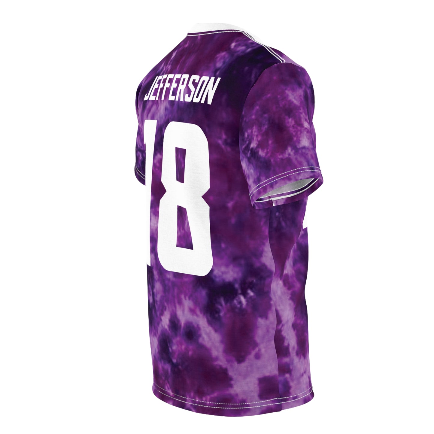 Unisex Cut & Sew Tee - Purple Tie-Dye - Jersey #18