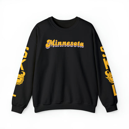 Unisex Heavy Blend™ Crewneck - Minnesota (Retro) + The Original (Sleeves)