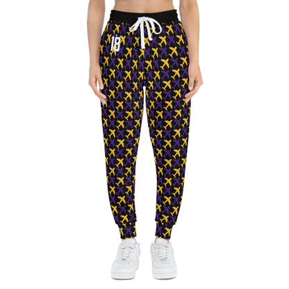 Unisex Athletic Joggers - Black/Jet Planes