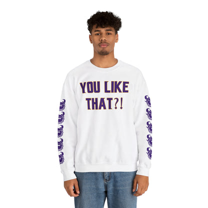 Unisex Heavy Blend™ Crewneck - YOU LIKE THAT?! + Game Day Helmet (Sleeves)