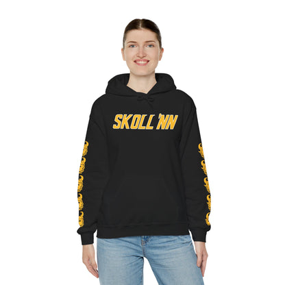Unisex Heavy Blend™ Hooded Sweatshirt - SKOLL'NN + Game Day Helmet (Sleeves)